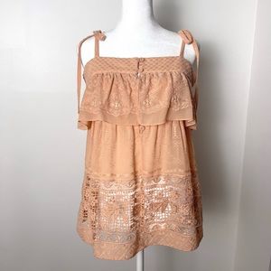 BCBG MaxAzria XS spaghetti strap shoulder top